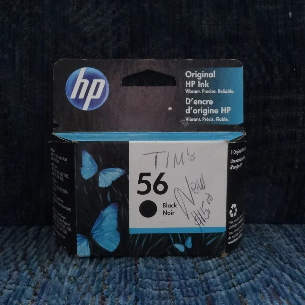 GENUINE HP ~ 56 Black ~ NEW